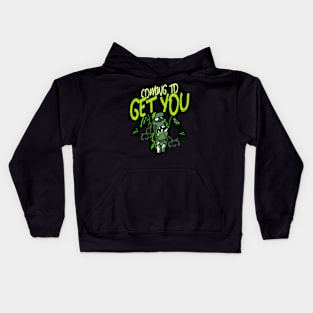 Coming To Get You Funny Zombie Halloween Design Kids Hoodie